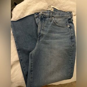 Madewell perfect vintage wide leg crop jeans